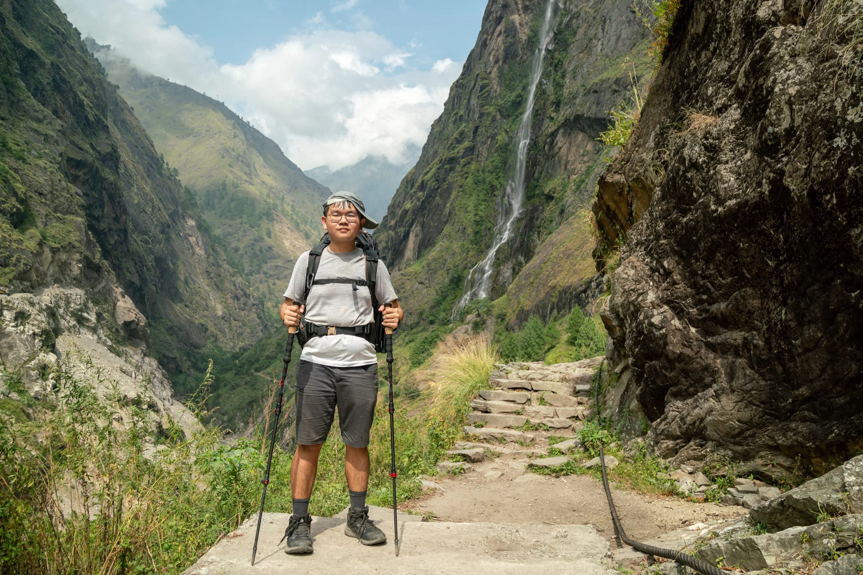 Yuhang at Manaslu Circuit, Nepal
